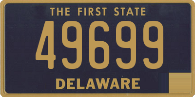 DE license plate 49699