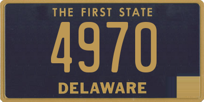 DE license plate 4970