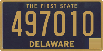 DE license plate 497010