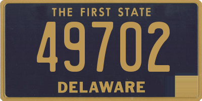 DE license plate 49702