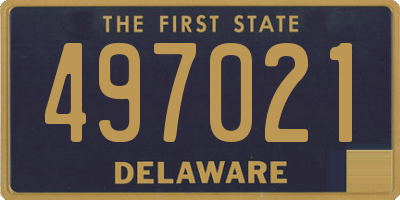 DE license plate 497021