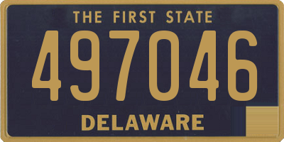 DE license plate 497046
