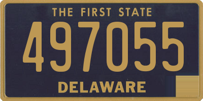 DE license plate 497055
