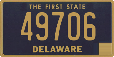 DE license plate 49706