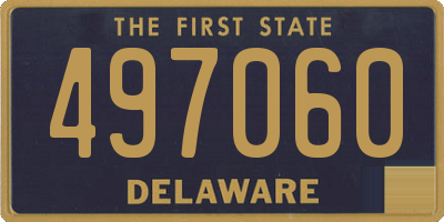 DE license plate 497060