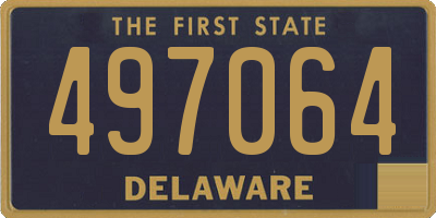 DE license plate 497064