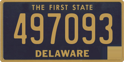 DE license plate 497093