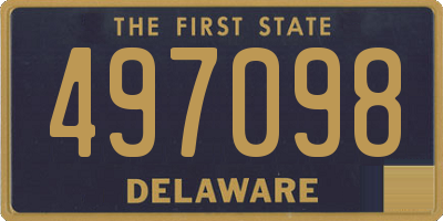 DE license plate 497098