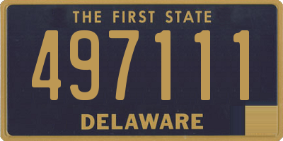 DE license plate 497111