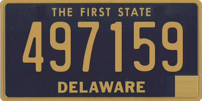 DE license plate 497159