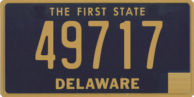 DE license plate 49717