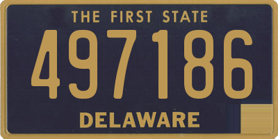 DE license plate 497186