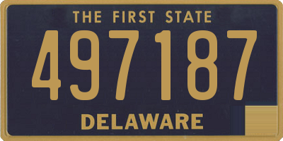 DE license plate 497187