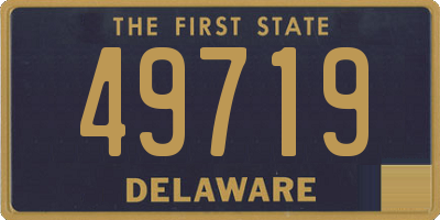 DE license plate 49719