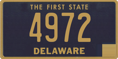 DE license plate 4972