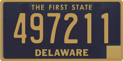DE license plate 497211