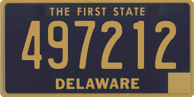 DE license plate 497212