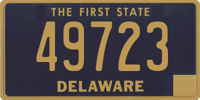 DE license plate 49723