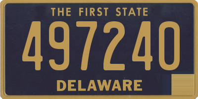 DE license plate 497240