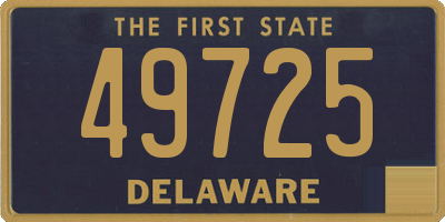 DE license plate 49725