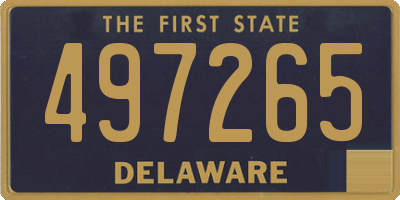 DE license plate 497265