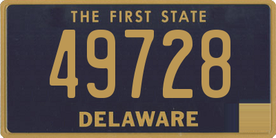 DE license plate 49728