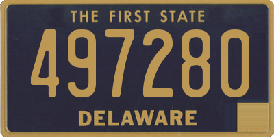 DE license plate 497280