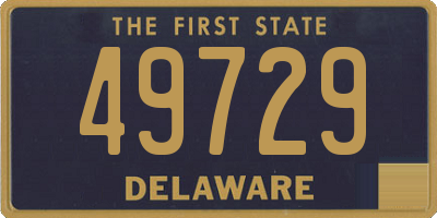 DE license plate 49729