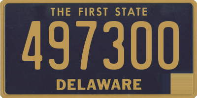 DE license plate 497300