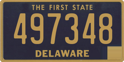 DE license plate 497348