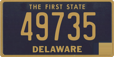 DE license plate 49735