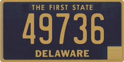 DE license plate 49736