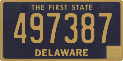DE license plate 497387
