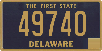 DE license plate 49740