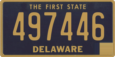 DE license plate 497446