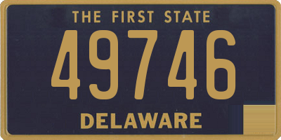 DE license plate 49746