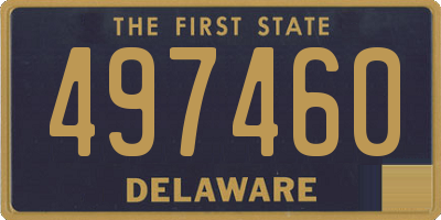 DE license plate 497460