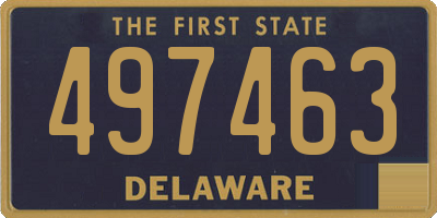 DE license plate 497463