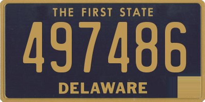 DE license plate 497486