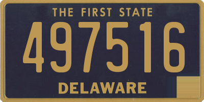 DE license plate 497516