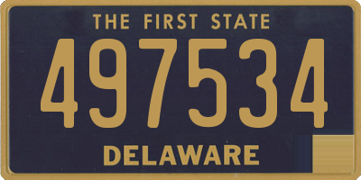 DE license plate 497534