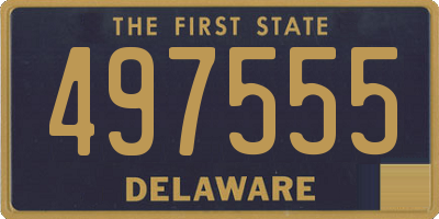 DE license plate 497555