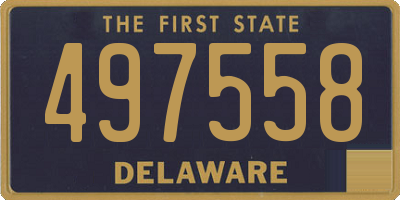DE license plate 497558
