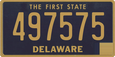 DE license plate 497575