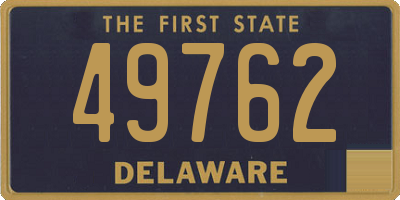 DE license plate 49762