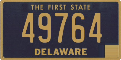 DE license plate 49764