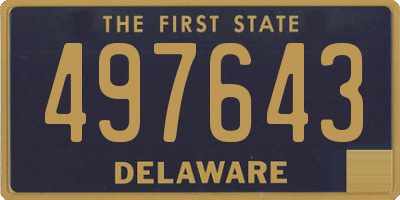 DE license plate 497643