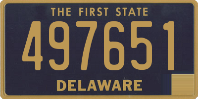 DE license plate 497651