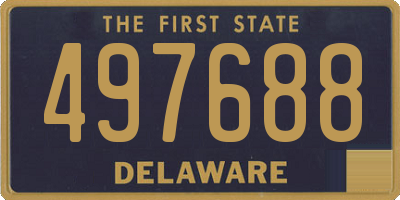DE license plate 497688