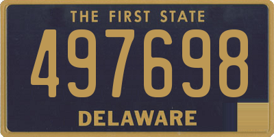 DE license plate 497698